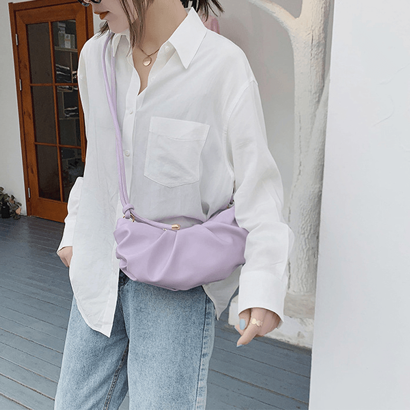 Women Fashion Solid Casual Shoulder Bag Crossbody Bag - MRSLM