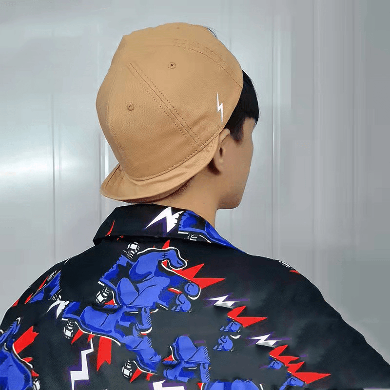 Flip-Brim Big Head Embroidery Trend Wild Fashion Casual - MRSLM