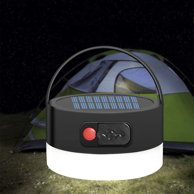 Ipree® 300LM LED USB Solar Camping Tent Light IP55 Waterproof Lamp 4 Modes Outdoor Emergency Lantern - MRSLM