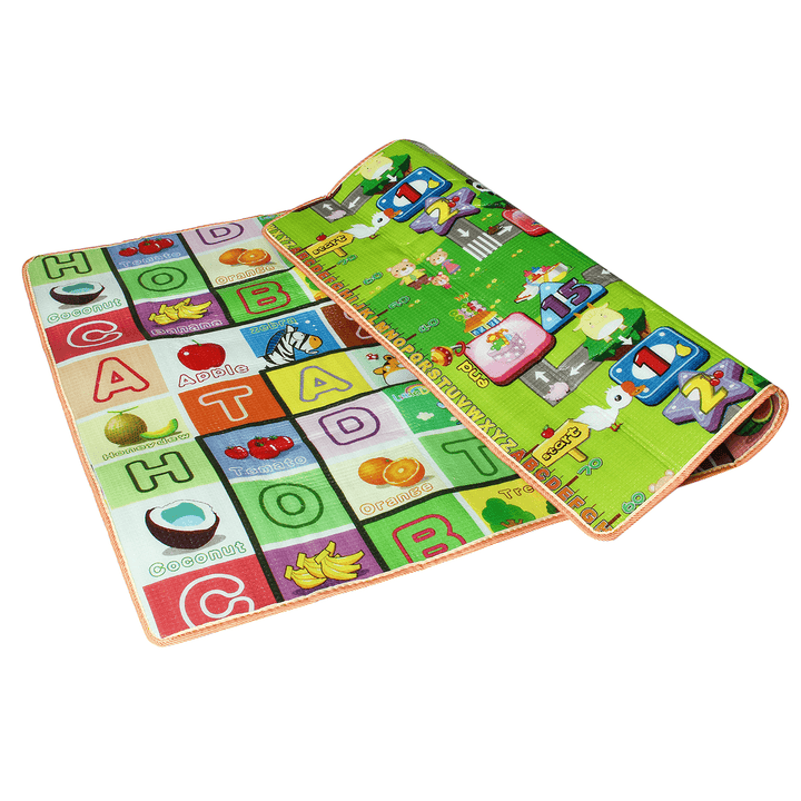 1.2/1.5/2X1.8M Waterproof Non-Slip Baby Kids Floor Play Mat Children Game Blanket Crawling Carpet Cushion Pad - MRSLM