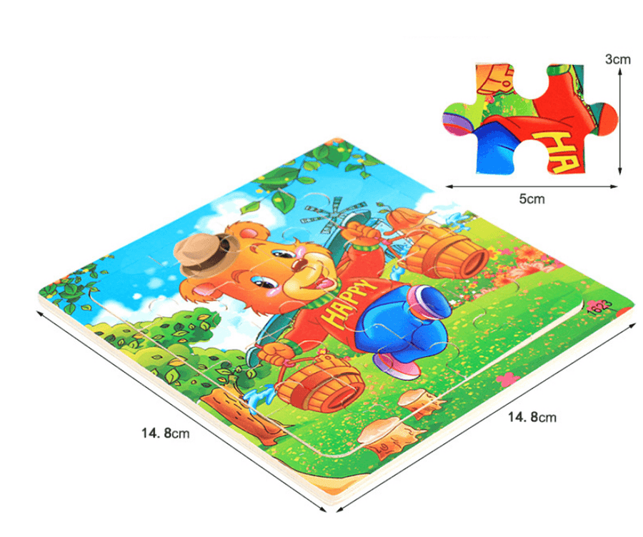 Wooden Children'S Educational Early Education Puzzle - MRSLM