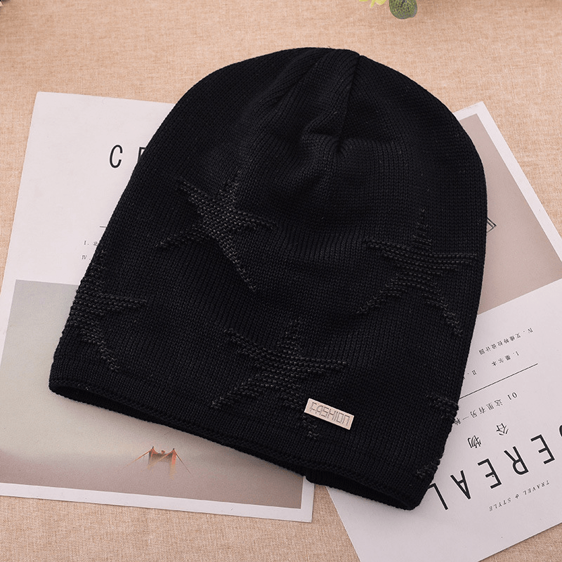 Men'S Fashion Knitted Outdoor Warm Woolen Cap - MRSLM