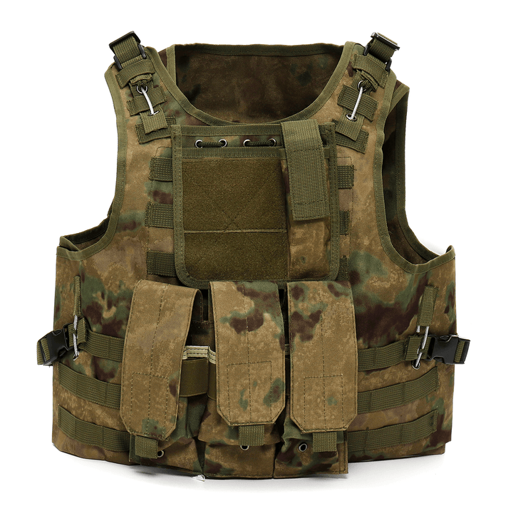 Outdoor Tactical Military Vest Sports Hunting Hiking Climbing Plate Carrier Paintball Combat Vest - MRSLM