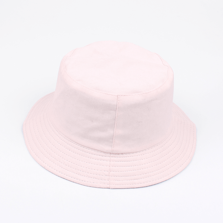 Women Solid Color Foldable Casual Fisherman Hat - MRSLM