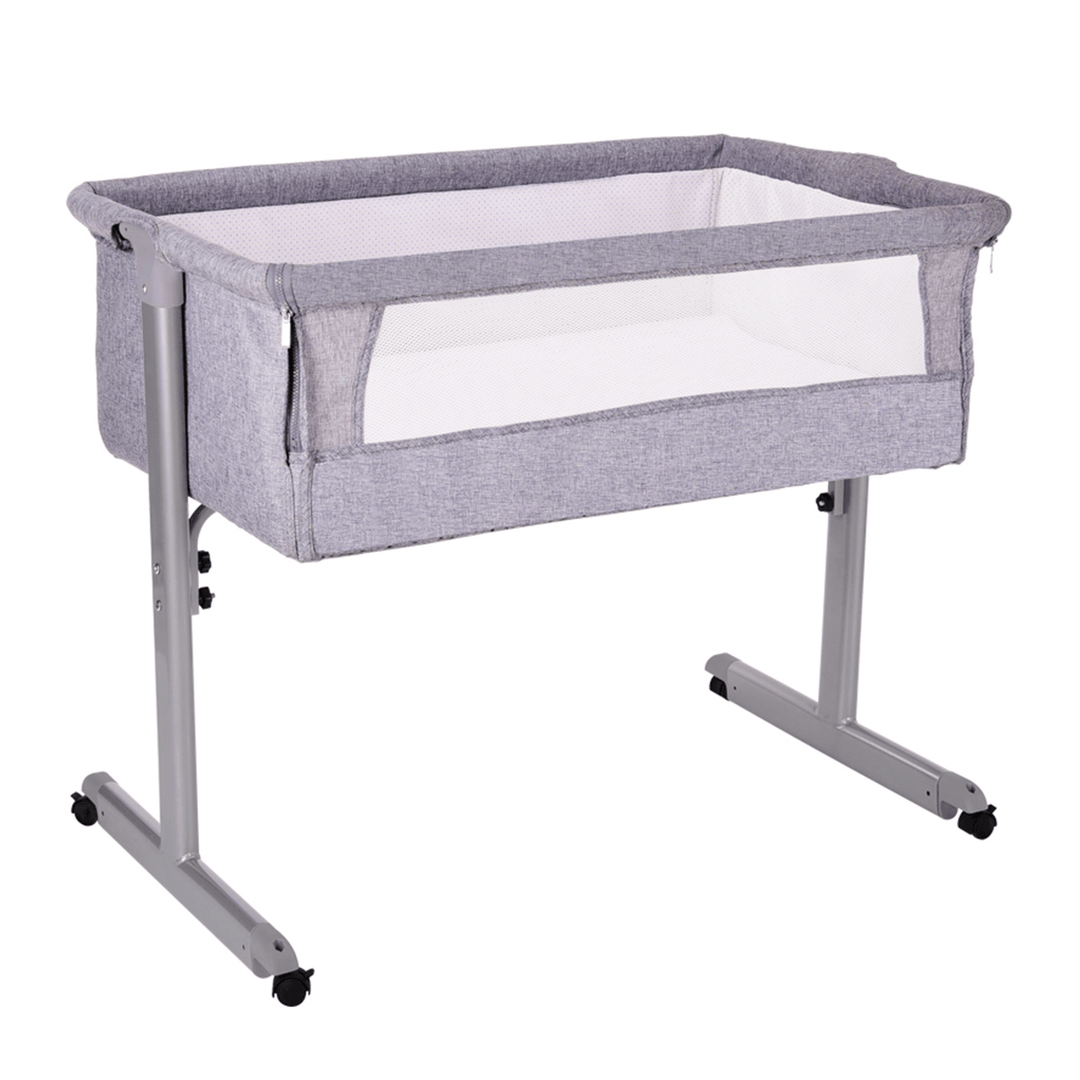 Multifunction Baby Bedside Crib Portable Folding Travel Cot Bed Mattress Mosquitonet Set - MRSLM