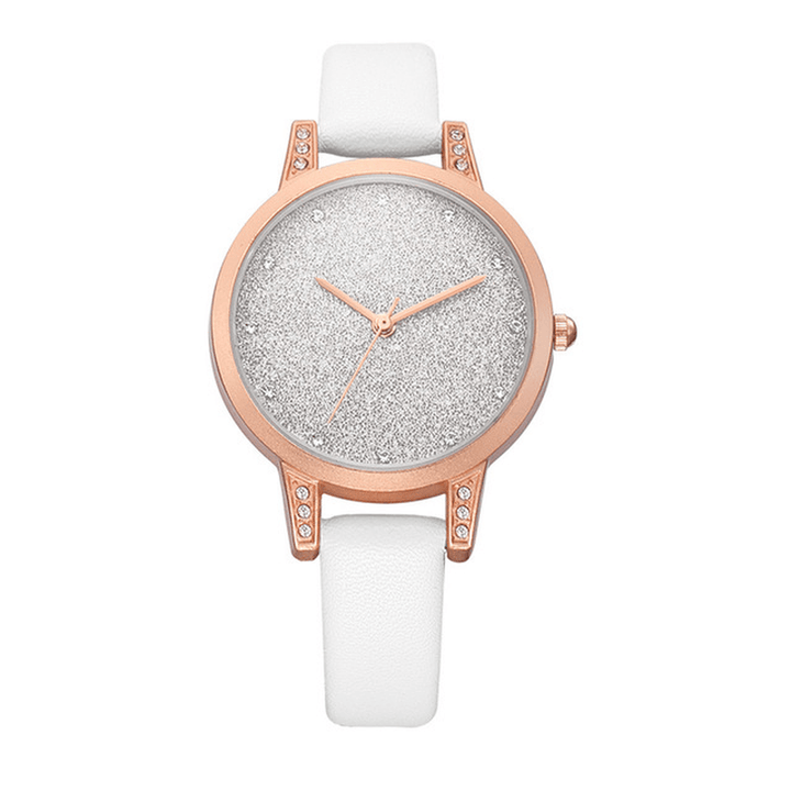 REBIRTH RE018 Rhinestone Elegant Design Women Wrist Watch Rose Gold Case Quartz Watch - MRSLM