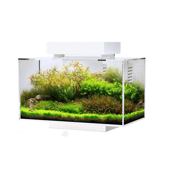 Flower Fish Intelligent Aquarium 25 Filtration System Built-In Heating Module Full Spectrum LED Noninductive Silence - MRSLM