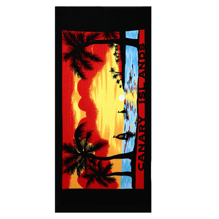 70X150Cm Coconut Trees Amorous Feelings Quick Dry Beach Towels Absorbent Microfiber Bath Towel - MRSLM