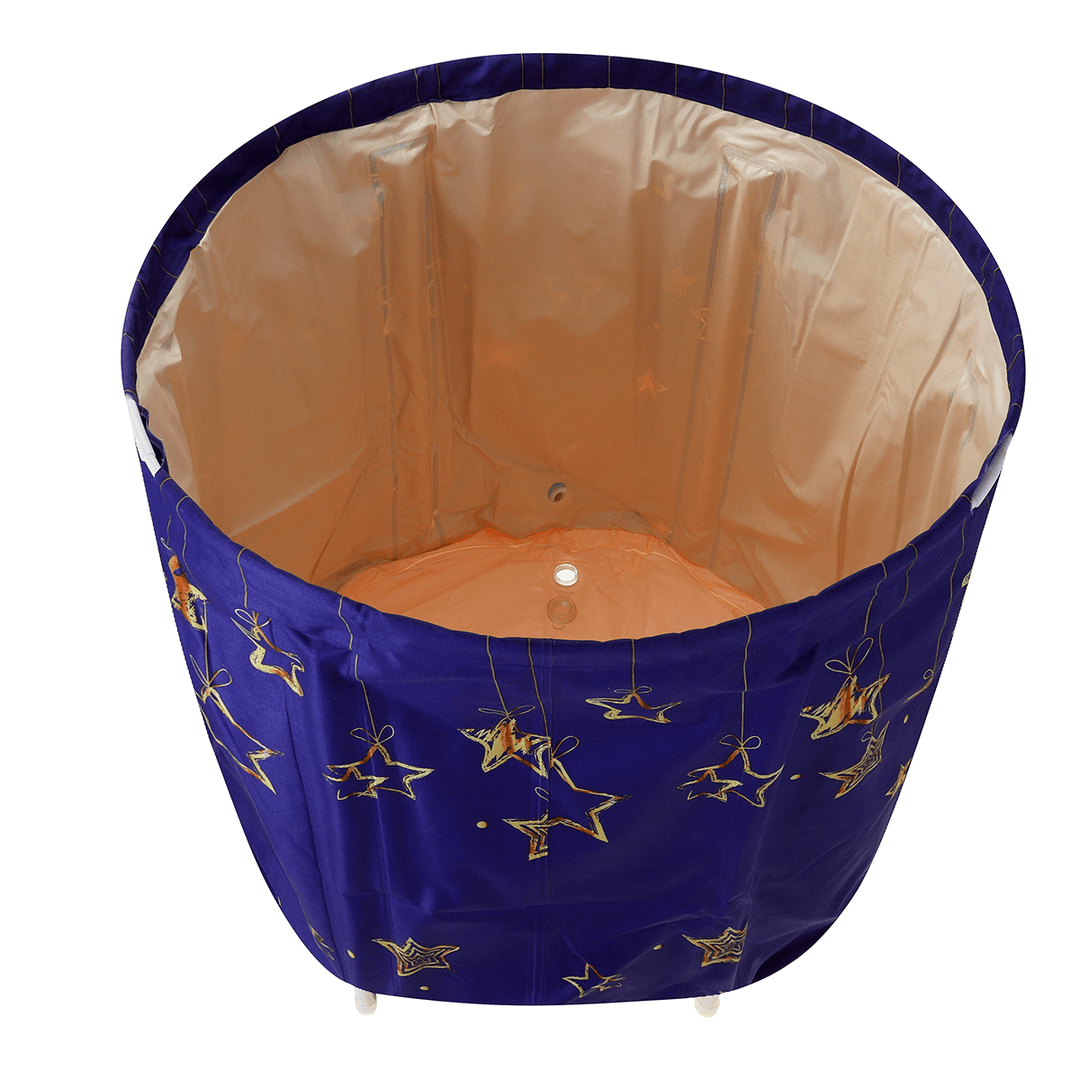 70X70Cm Starry Sky Bathtub Water Tub Folding Indoor Outdoor Portable Spa Bath Bucket - MRSLM