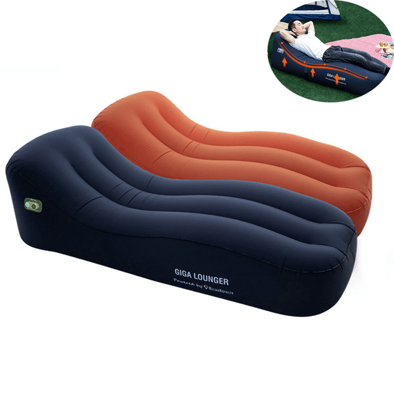 GIGA Lounger Automatic Inflatable Air Mattresses Electric Inflating Lazy Sofa Waterproof TPU Camping Sleeping Bed Max Load 150Kg - MRSLM