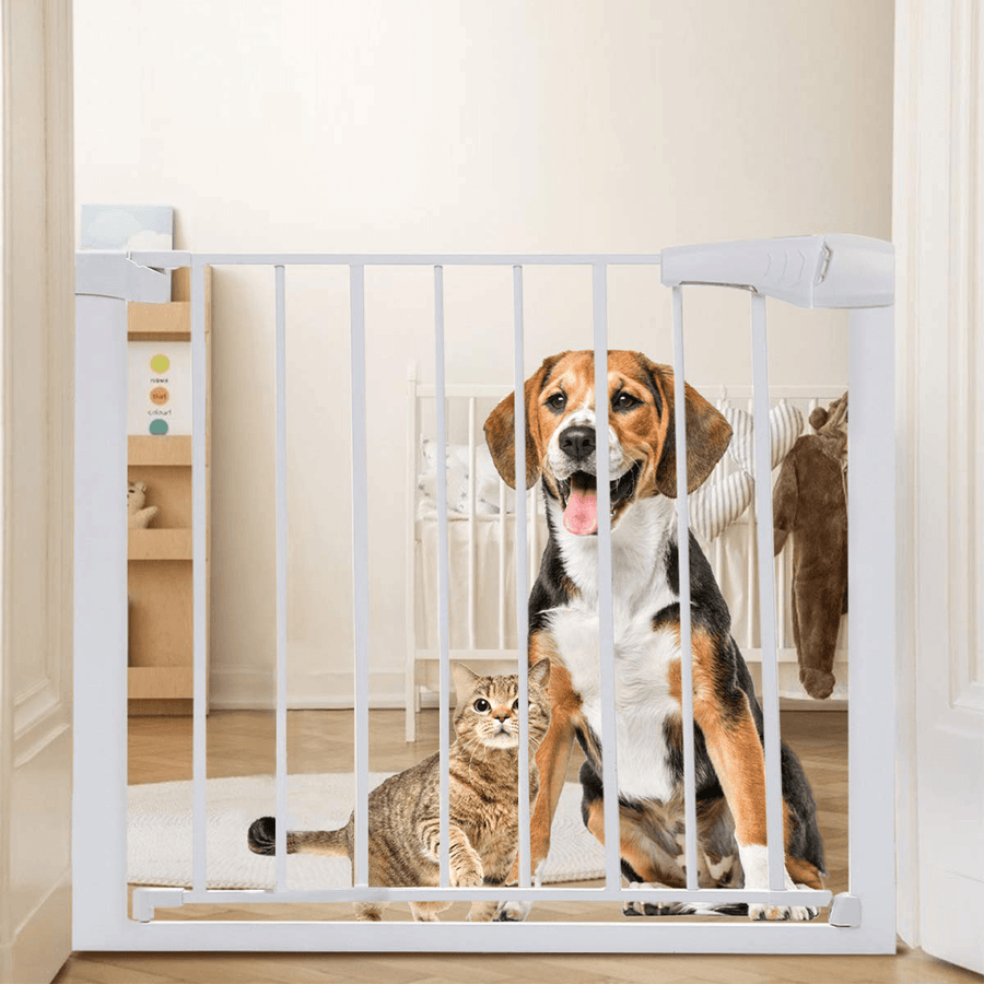 Extra Wide Baby Gate Baby Fences Kids Play Gate Large Pet Gate with Swing Door for Doorway Stairs - MRSLM