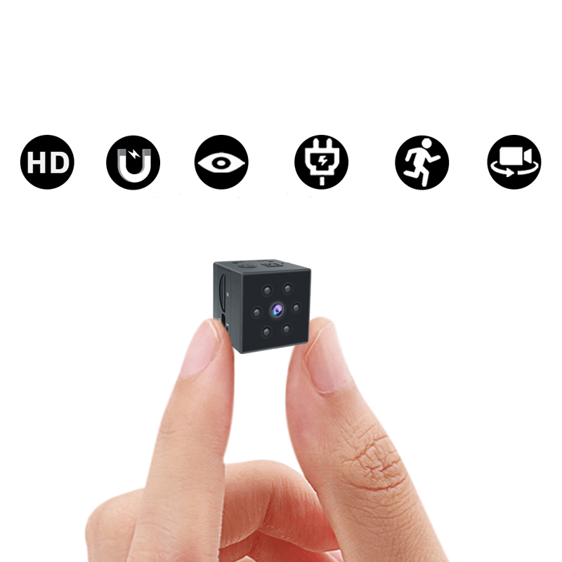 1080P HD Mini Portable Magnetic Camera Micro Cam Infrared Night Vision DV Camcorder Car Sports Movement Recording Monitor Camera - MRSLM