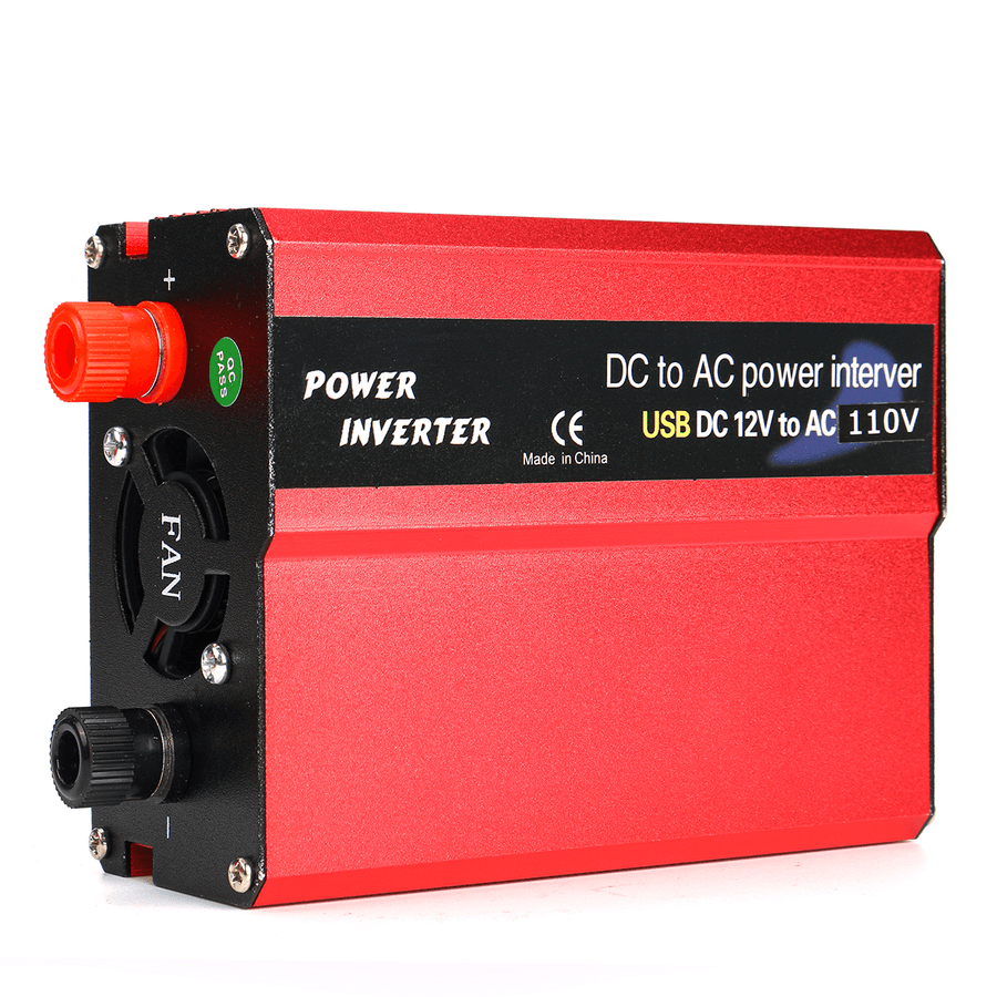 3000W Peaks DC 12 / 24V to AC 110V Car Power Inverter Digital Modified Sine Wave Converter - MRSLM