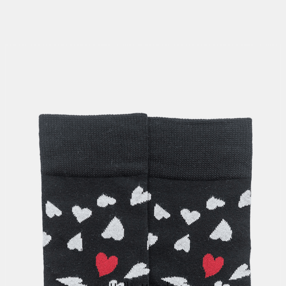 Cotton Socks Heart-Shaped Trend Middle Tube Socks Couple Men and Women the Same Paragraph - MRSLM