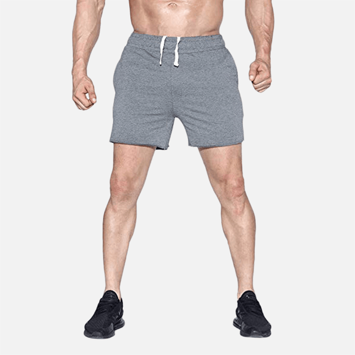 Mens Sport Breathable Loose Elastic Waist Runnin Shorts - MRSLM