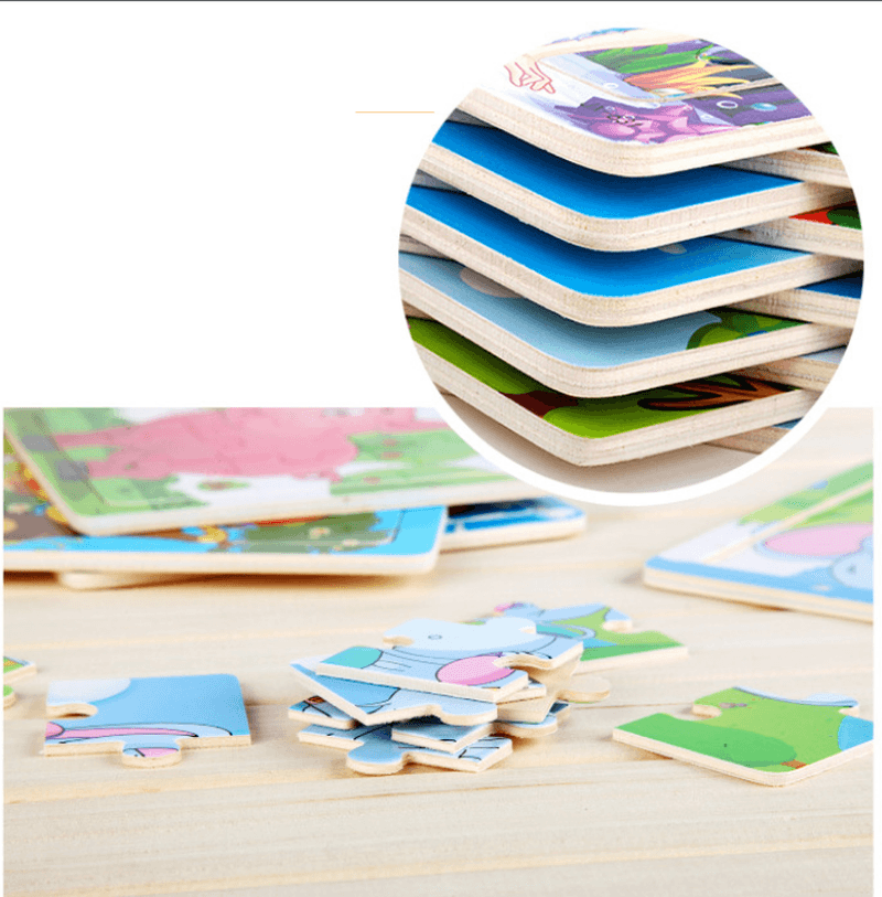 Wooden Children'S Educational Early Education Puzzle - MRSLM