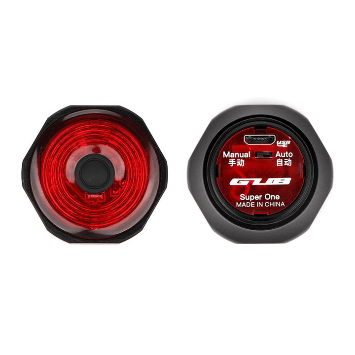 GUB 065 6-Modes USB Rechargeable Bike Light Auto Start/Stop Brake Sensing IPX6 Waterproof LED Bicycle Taillight - MRSLM