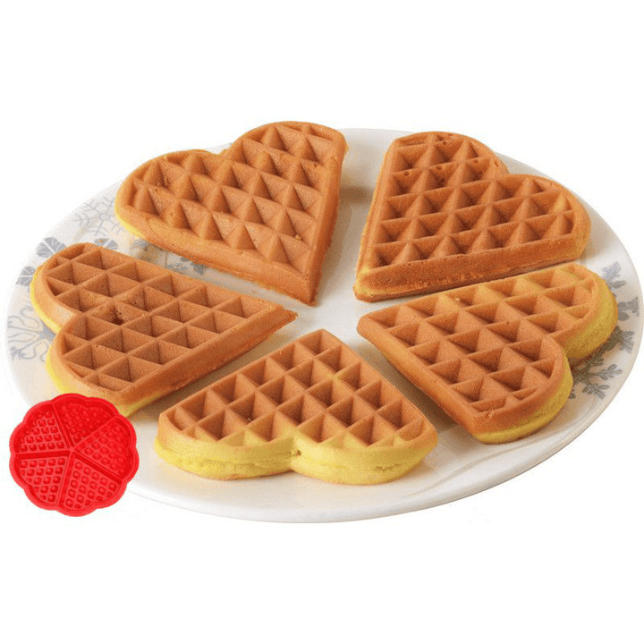 Heart Love Shape Silicone Waffle Mold Mould Cake Baking Mold - MRSLM