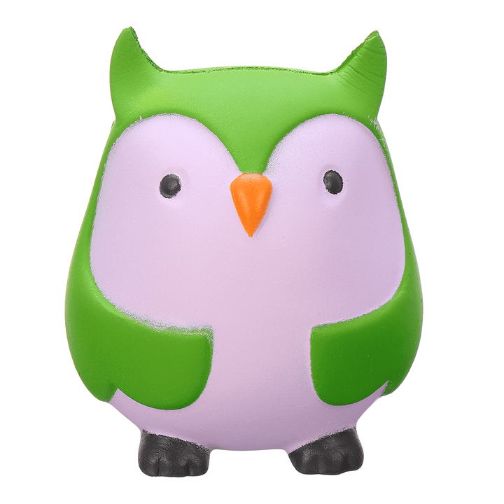 9Cm Soft Squishy Blue Owl Scented Slow Rising Toy with Packaging Stress Relief - MRSLM