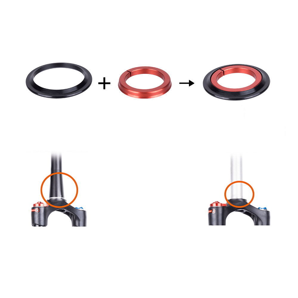 ZTTO ZS44/ZS56 External Tapered Head Tube Tapered Straight Dual Purpose Bowl Set Perrin Bearings Mountain Bike Fork Bowl Set Bicycle Headset Bicycle Accessories - MRSLM