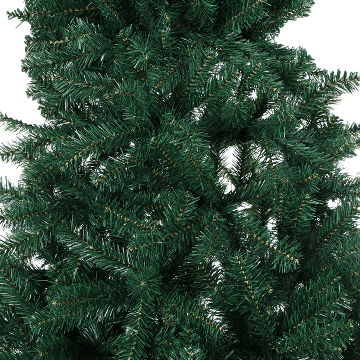 6Ft Artificial Christmas Tree Flocked Double Color PVC Leaves Christmas Tree for Christmas Family New Year Party Decorations - MRSLM