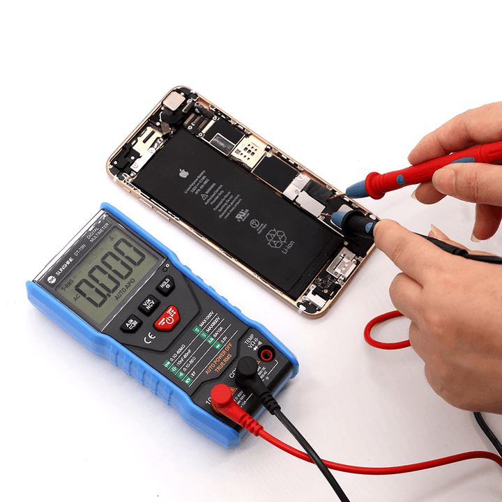 SUNSHINE DT-19N Mini Smart Multimeter Range Mobile Phone Repair Digital Multimeter AC DC Resistance Tester - MRSLM