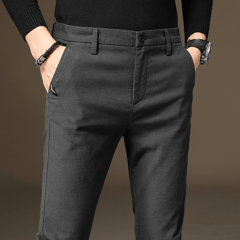 Young Men'S Slim Fit Elastic Pencil Pants - MRSLM