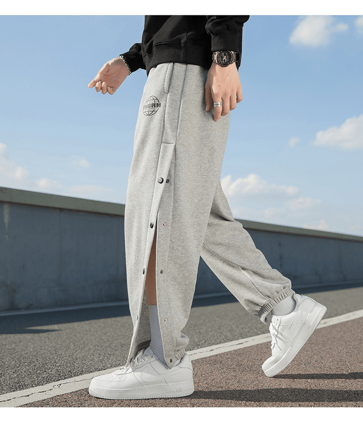 Newport Style Men'S Autumn and Winter Breasted Drape Casual Men'S Loose Sports Trousers - MRSLM