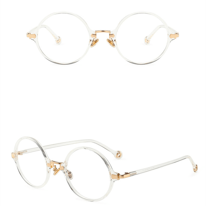 Women'S Vintage Ultralight round Glasses Frame - MRSLM