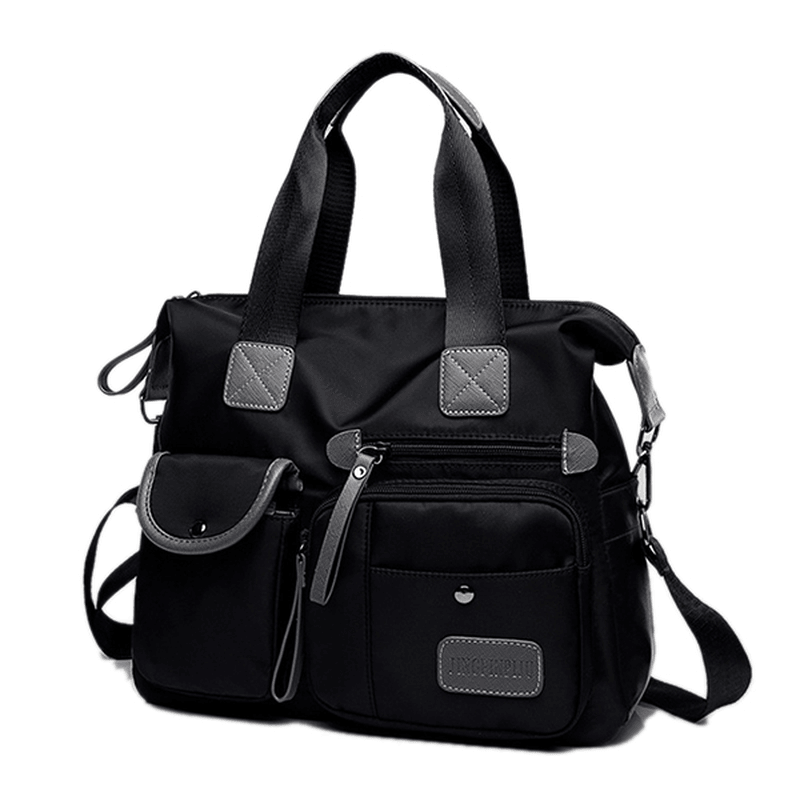 Women Nylon Waterproof Large Capacity Multi Pocket Multifunction Handbag - MRSLM