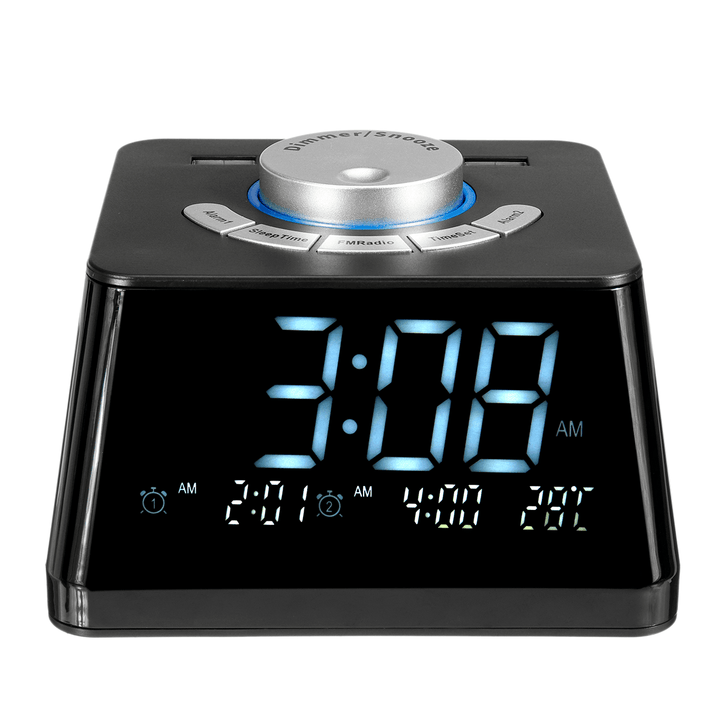 USB2.0 Five-Level Dimming Radio Multi-Function Electronic Digital Alarm Clock - MRSLM