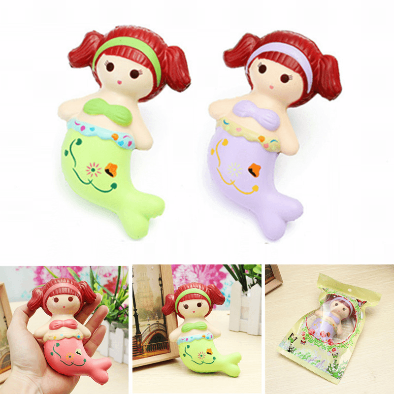 Leilei Squishy Mermaid Slow Rising Original Packaging Soft Collection Gift Decor Toy - MRSLM