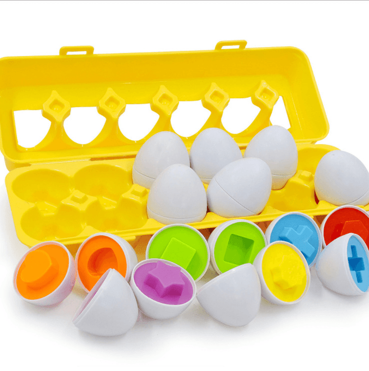 Smart Matching Egg Box Color Shape Matching Smart Matching Egg Intelligence Toy - MRSLM