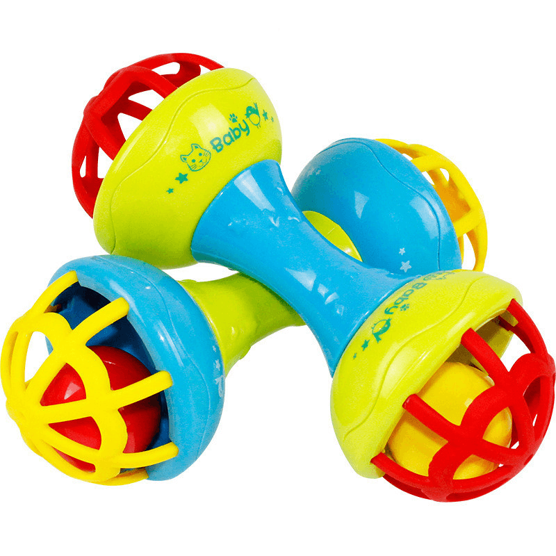 Baby Hand Catching the Ball and Digging the Hole Toy Can Chew and Rattle Early Education Soft Rubber Ball Baby - MRSLM