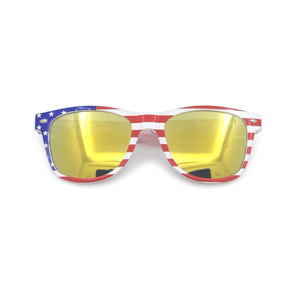 Unisex Patriotic Polarspex Polarized 80'S Retro Trendy Stylish Sunglasses - MRSLM