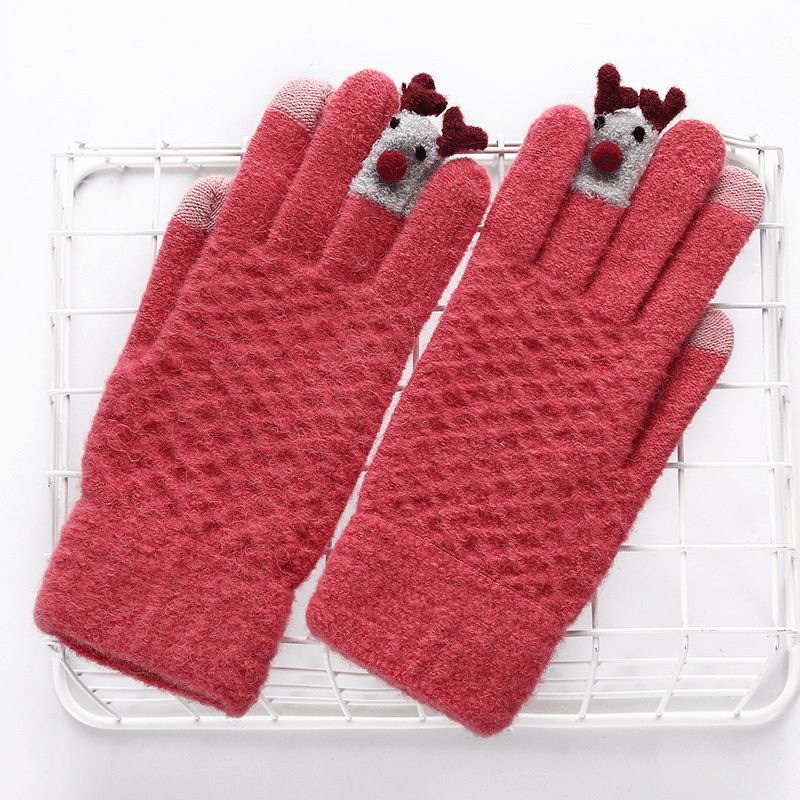Knit Christmas Gloves Touch Screen Outdoor Glove - MRSLM