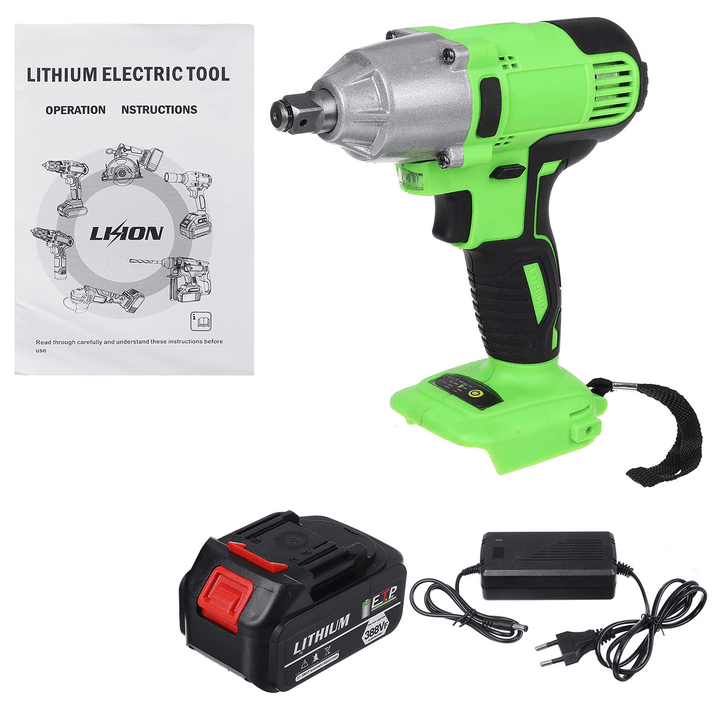 388VF Brushless Electric Torque Wrench Cordless Power Wrench Drill for 18V Makita Battery - MRSLM