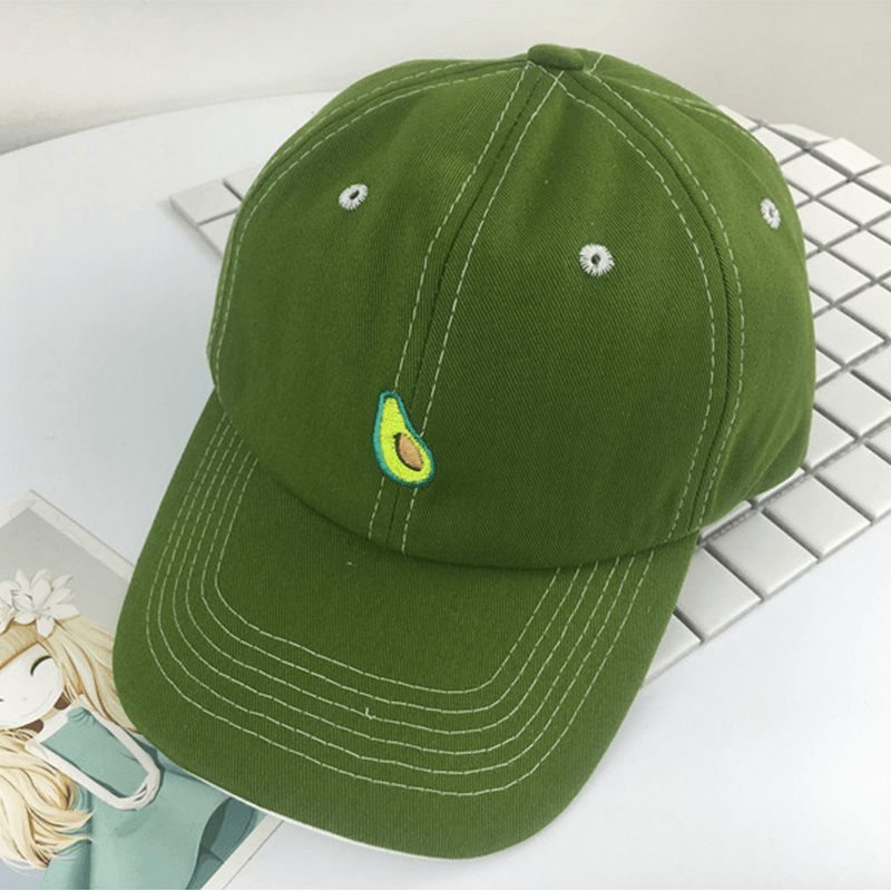 Unisex Fruit Avocado Green Pattern Baseball Cap - MRSLM