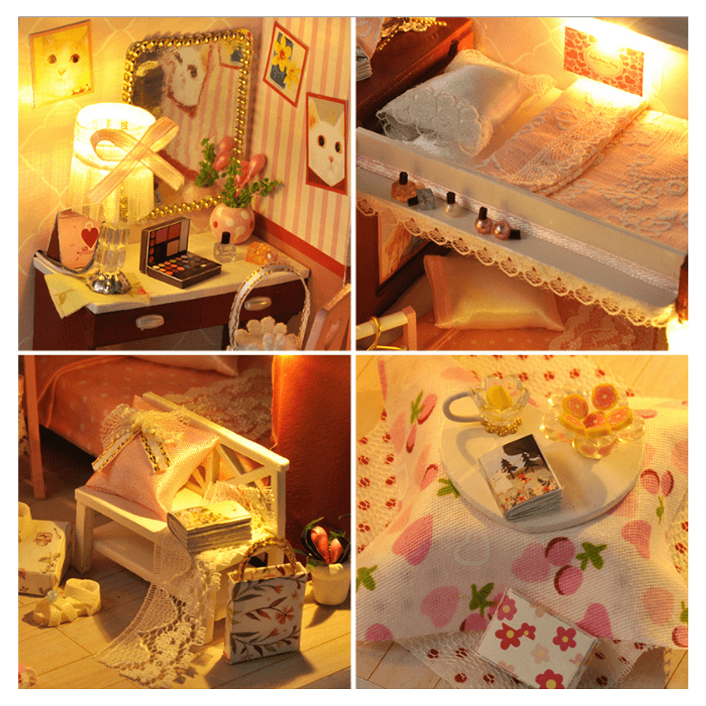 TIANYU DIY Doll House TW34 Reproduction Youth Series Handmade Model Wooden Creative Educational Toy Gift - MRSLM