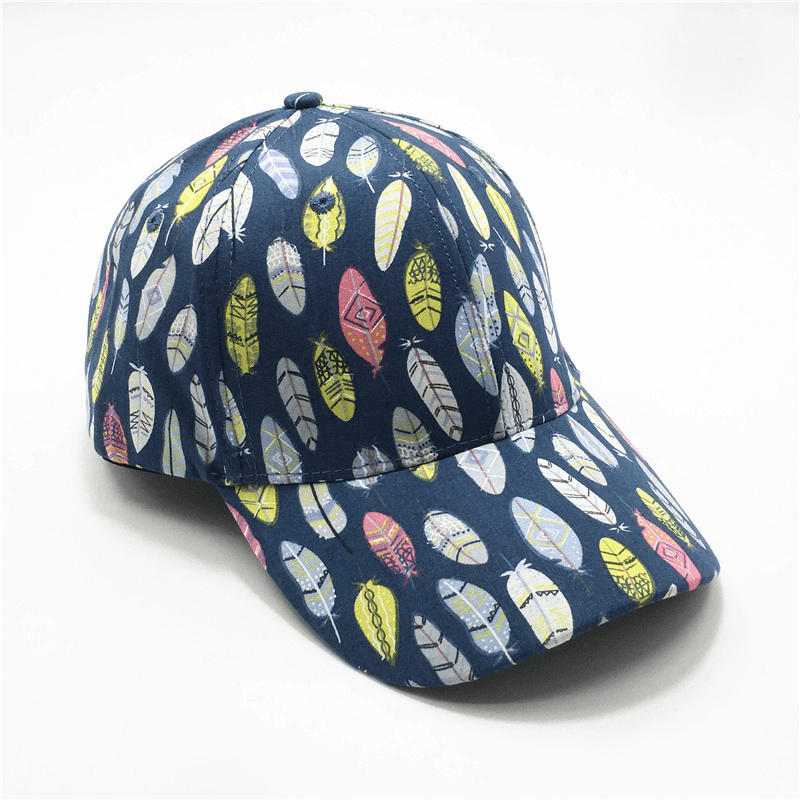 Women'S Fashion Leaf Print Baseball Cap - MRSLM