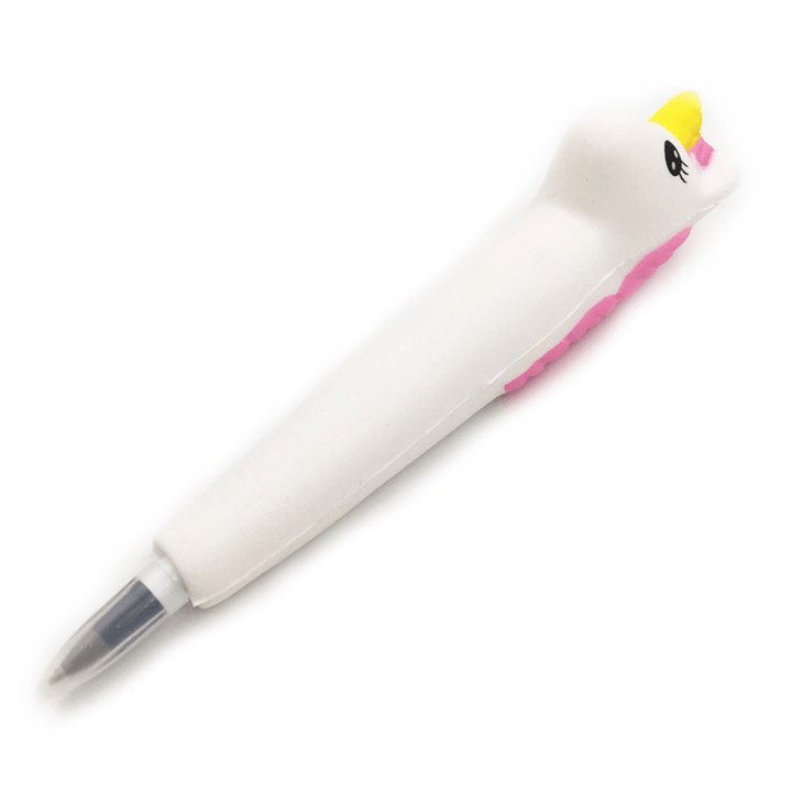 Squishy Pen Cap Ice Cream Cone Animal Slow Rising Jumbo with Pen Stress Relief Toys Student Office Gift - MRSLM