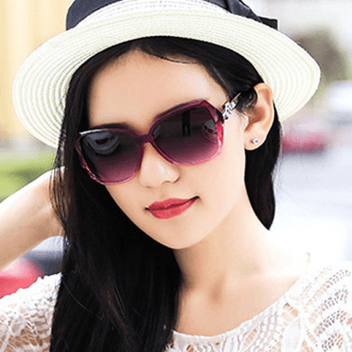 Sunglasses Ladies Sunglasses Anti-Ultraviolet Big Frame Glasses - MRSLM