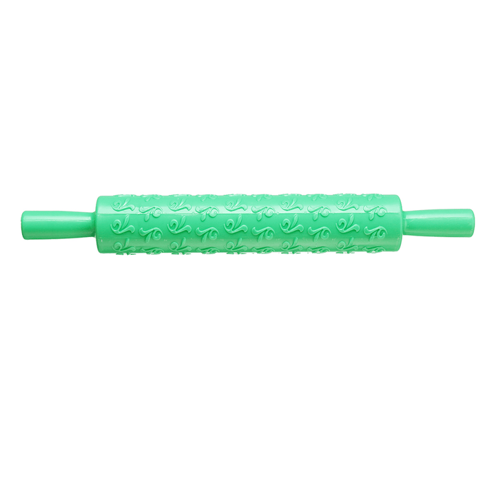 Baking Rolling Pin Christmas Creative Baking Biscuits Cookie Rolling Rod Pin Printing Mold - MRSLM