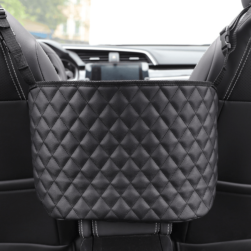 Universal Faux Leather Car Storage Pocket Storage Supplies between the Two Seats of the Car Suspension Type Car Storage Bag - MRSLM