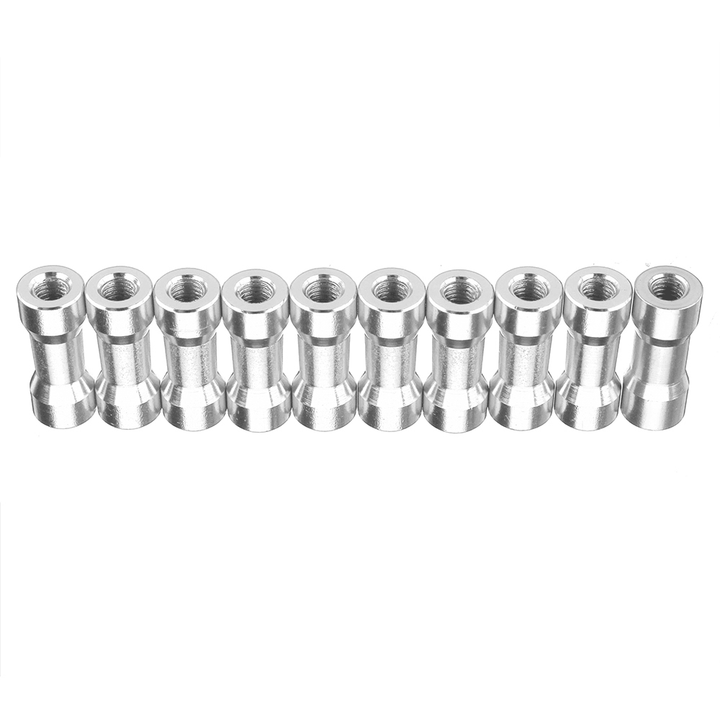 Suleve M3AS10 10Pcs M3 10Mm Aluminum Alloy Standoff Spacer round Column Multicolor Smooth Surface - MRSLM