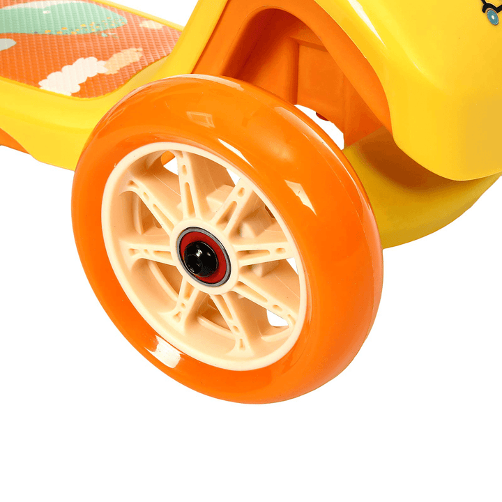 DOUFIT SC-01 Kick Scooter for Kids with Seat Scooter Light up 3 Wheels with Adjustable Handlebar for Boys & Girls Ages 2-6 - MRSLM