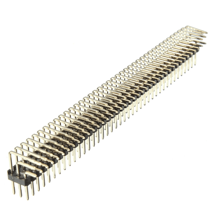 2Pcs 2.54Mm 3X40P Male Pins Three Row Right Angle Pin Header - MRSLM