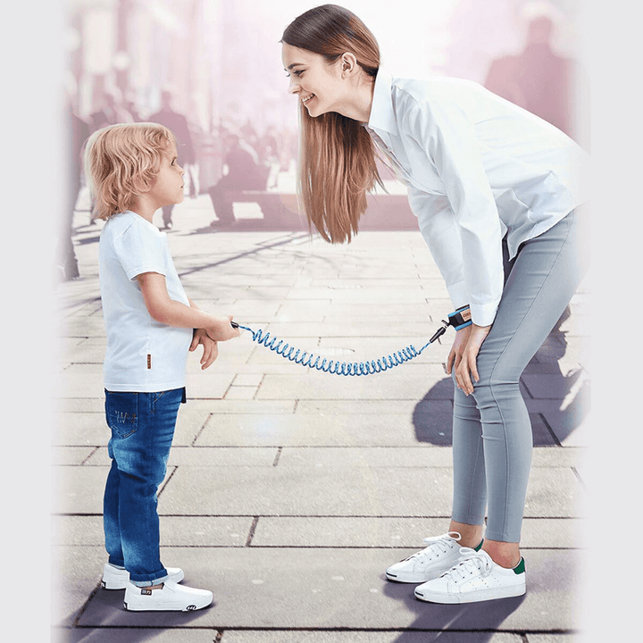 1.5/2/2.5M Anti-Lost Baby Leash Walking Child Safety Harness Band Rope Night Reflective Harness Rope Wristband - MRSLM