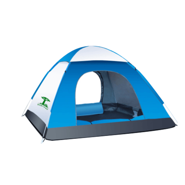 3-4 Person Waterproof Automatic Tent Outdoor Camping Sleeping Tent 210D Oxford Cloth Traveling Beach Tent - MRSLM