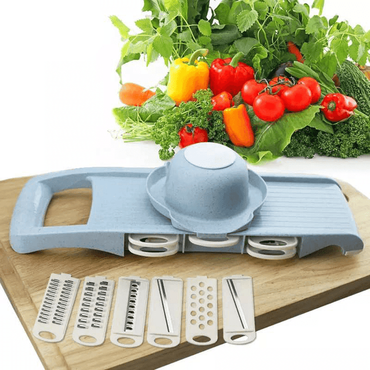 Multi-Function Vegetable Cutter with Steel Blade Mandoline Slicer Fruit Grater for Kitchen Cutting Tool - MRSLM